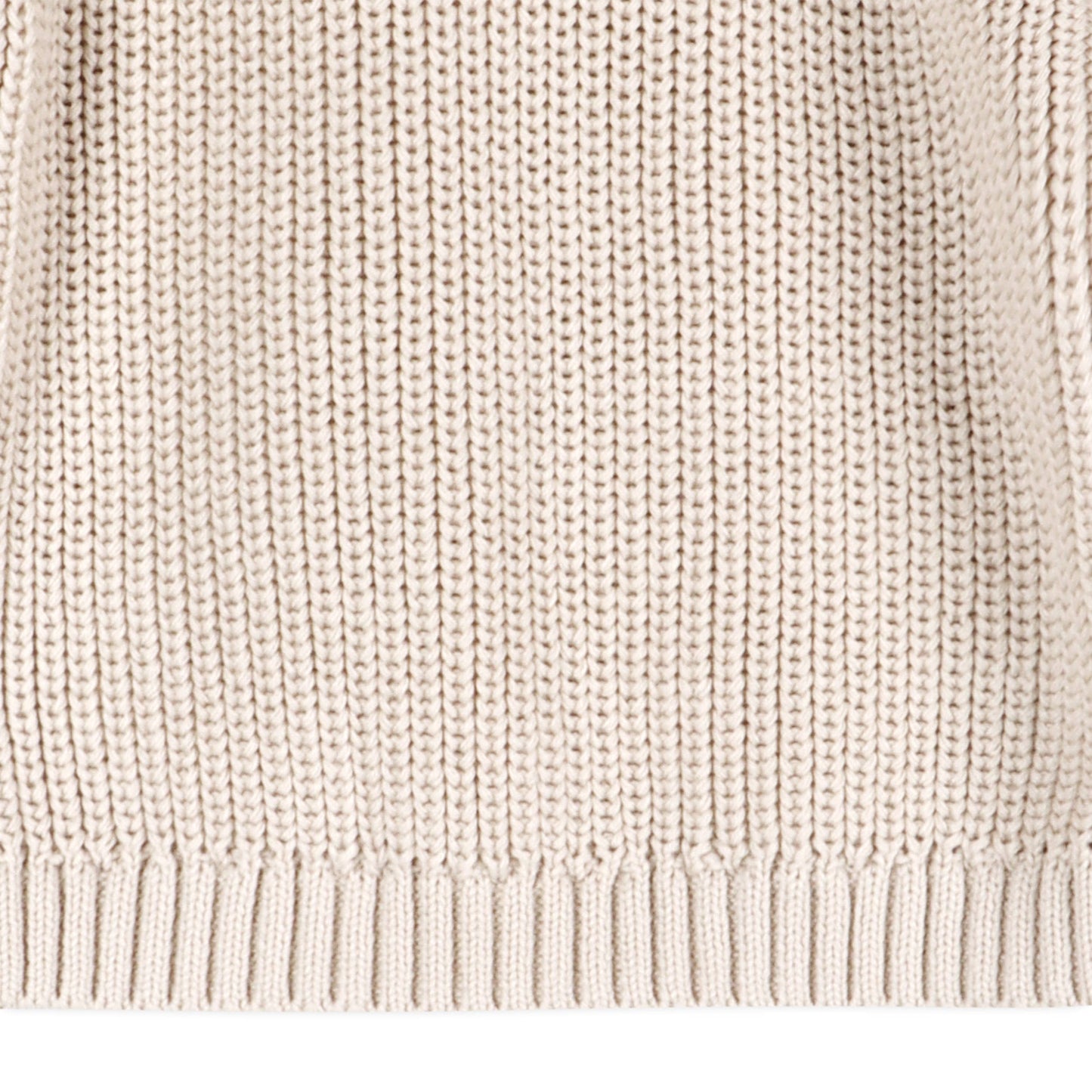 Classic Chunky Knit Baby Pullover Sweater (Organic Cotton)