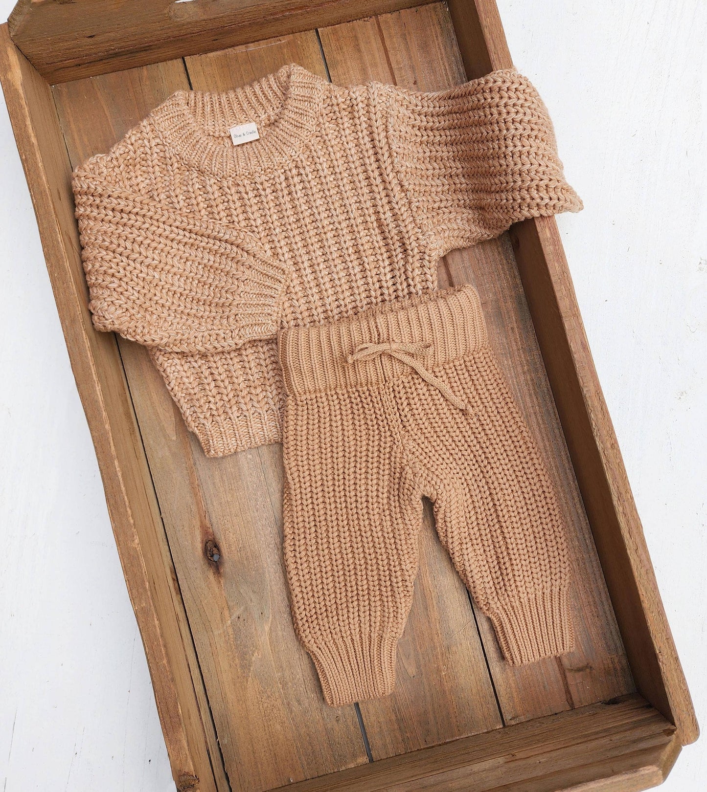 Chunky Knit Sweater + Pants Set