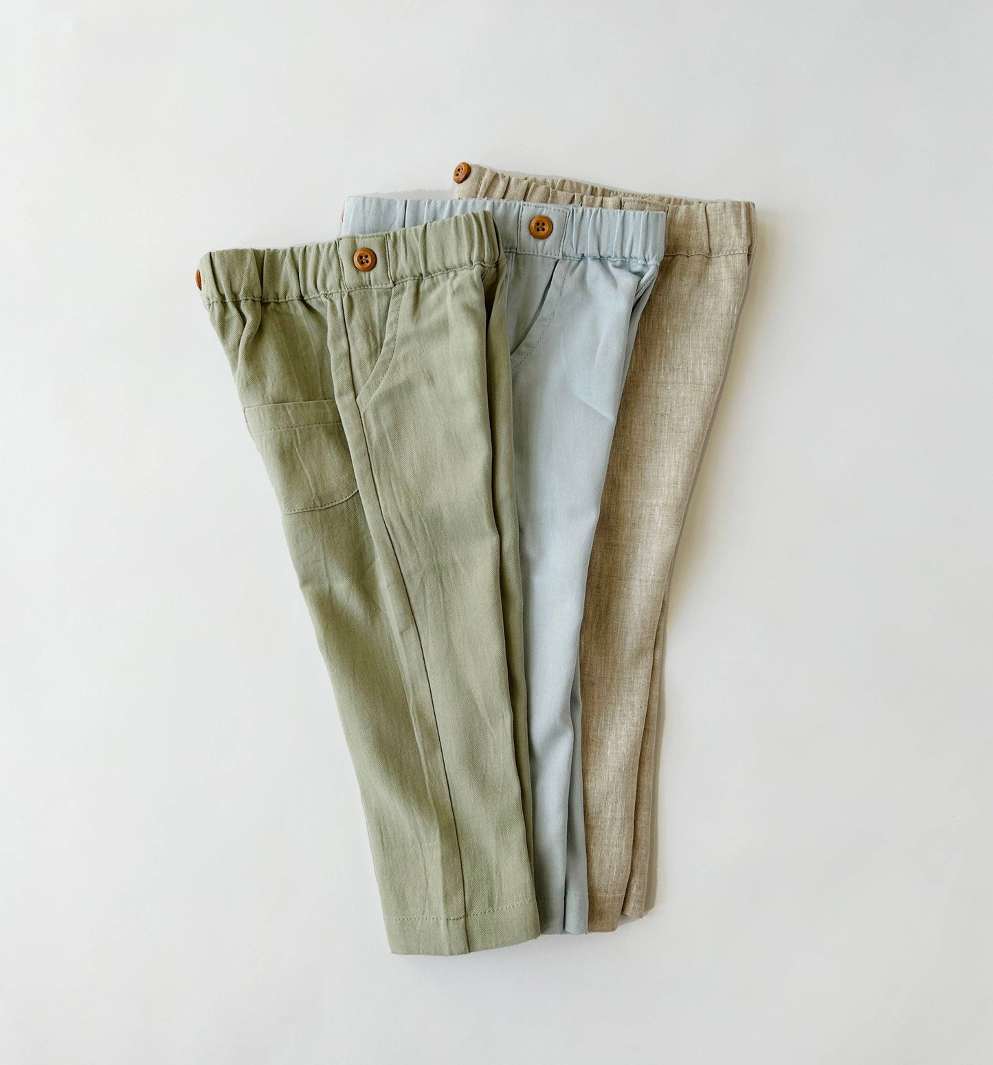 Boys Linen Dress PANTS with suspenders Britches Cotton Linen