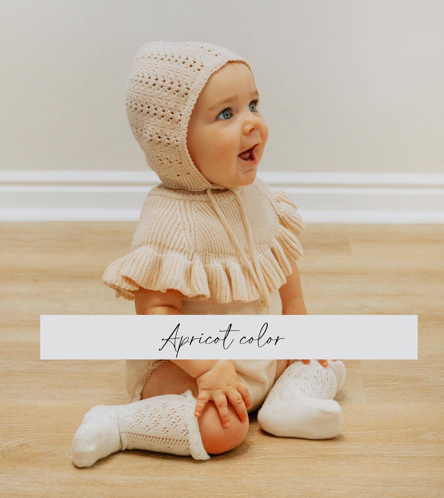 Baby Knit Bonnet Cotton lace Hat| Jamie