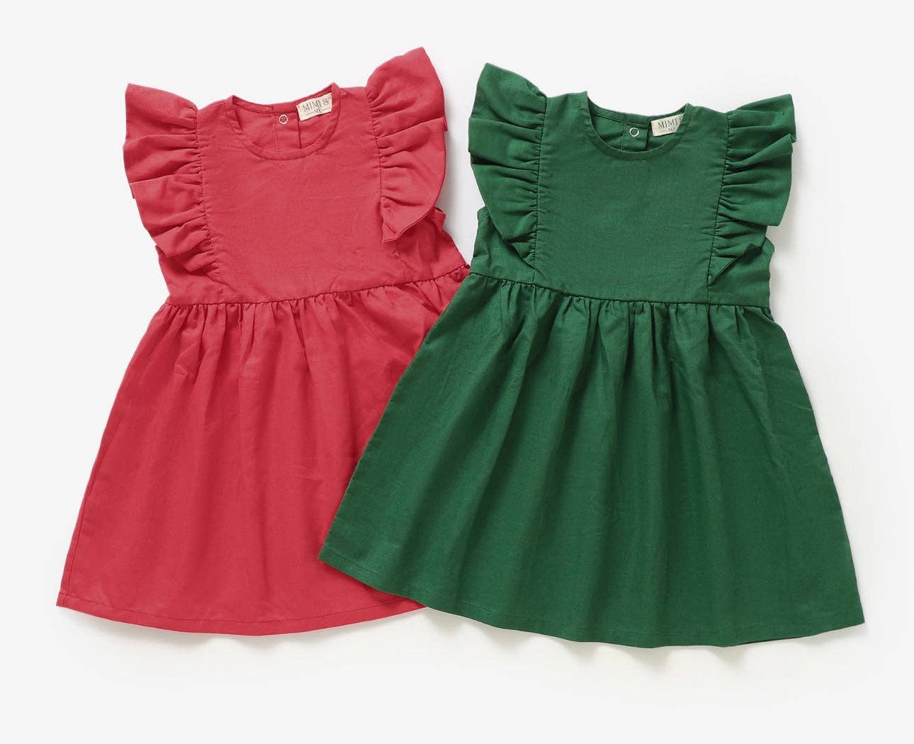 The Holly Dress -Forest Green-Organic Linen sleeveless dress