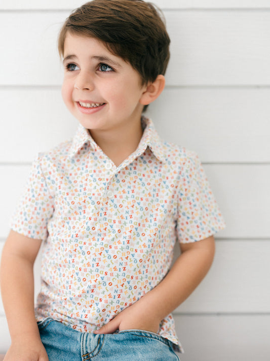 Alphabet Boys Polo