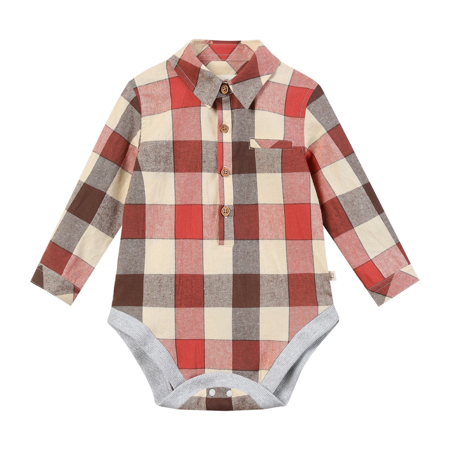 Rust JASPER Woven Onesie