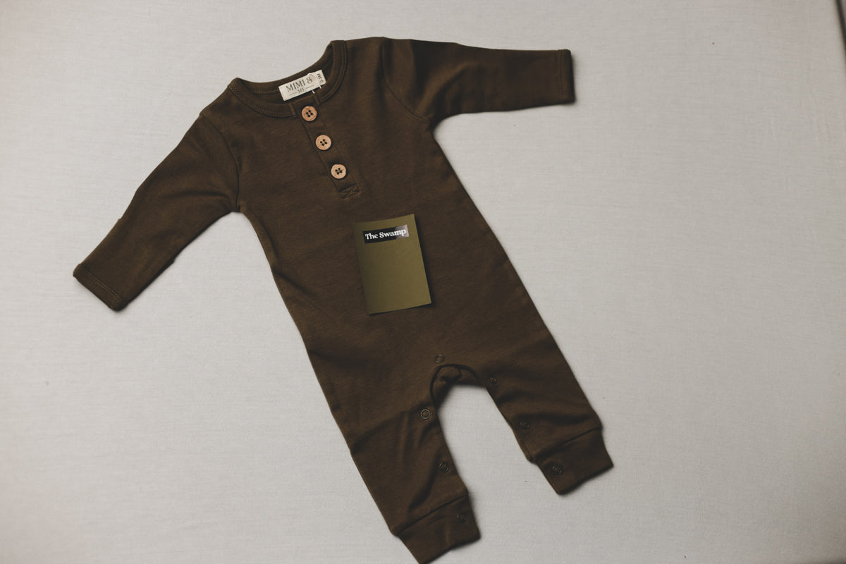 The River-Moss Green-long sleeve/full pant/ organic lounging