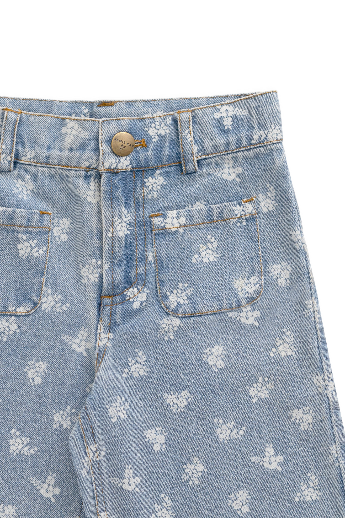Theodora Pant - Tully Floral Denim by Jamie Kay