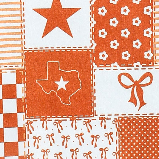 Texas Orange Baby Romper