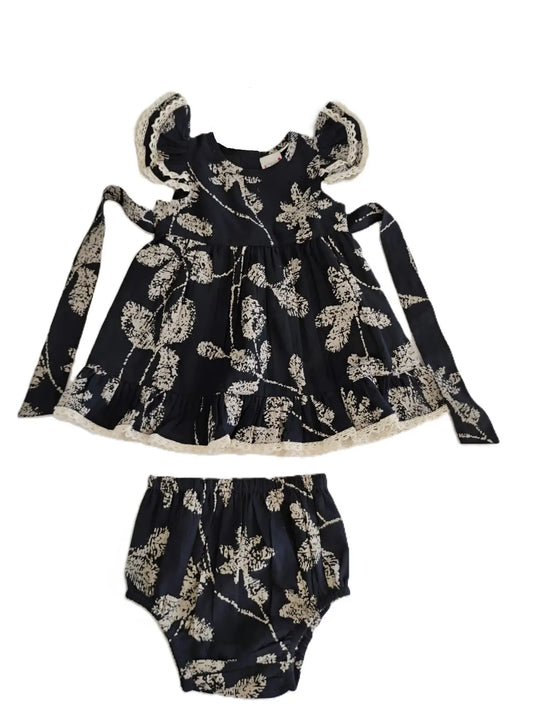 Black and White Shama Dress Infant