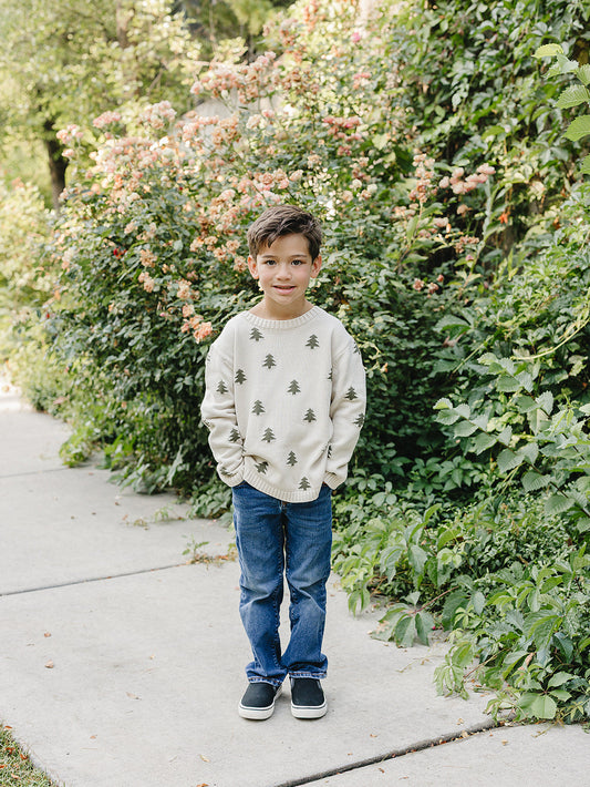 Pine Tree Knit Sweater