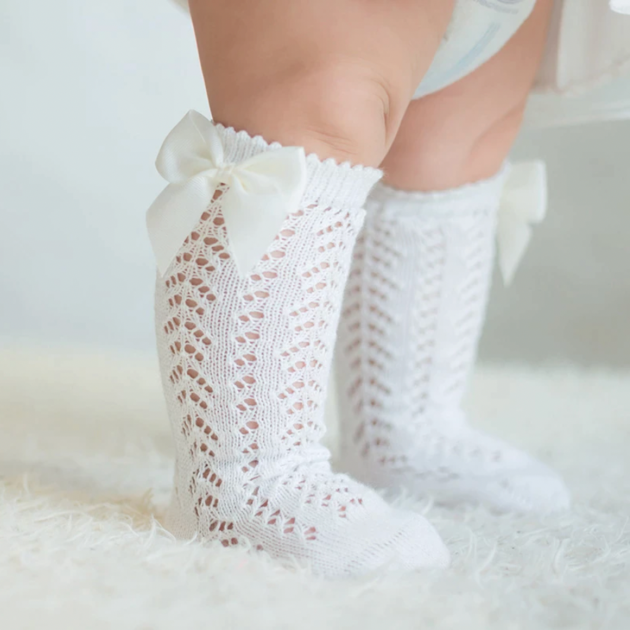 Annie & Charles® stockings with bow