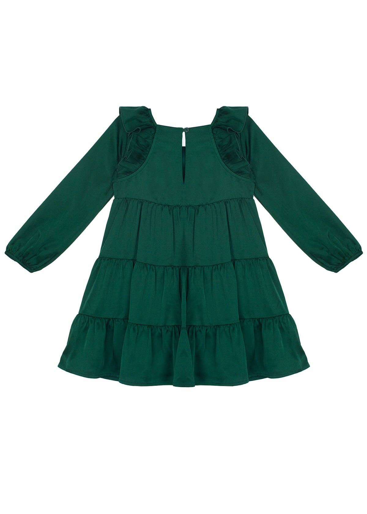Mistletoe Emerald Green Tiered Dress