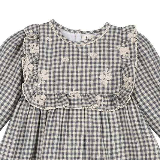 Blue Harmony Gingham Dress