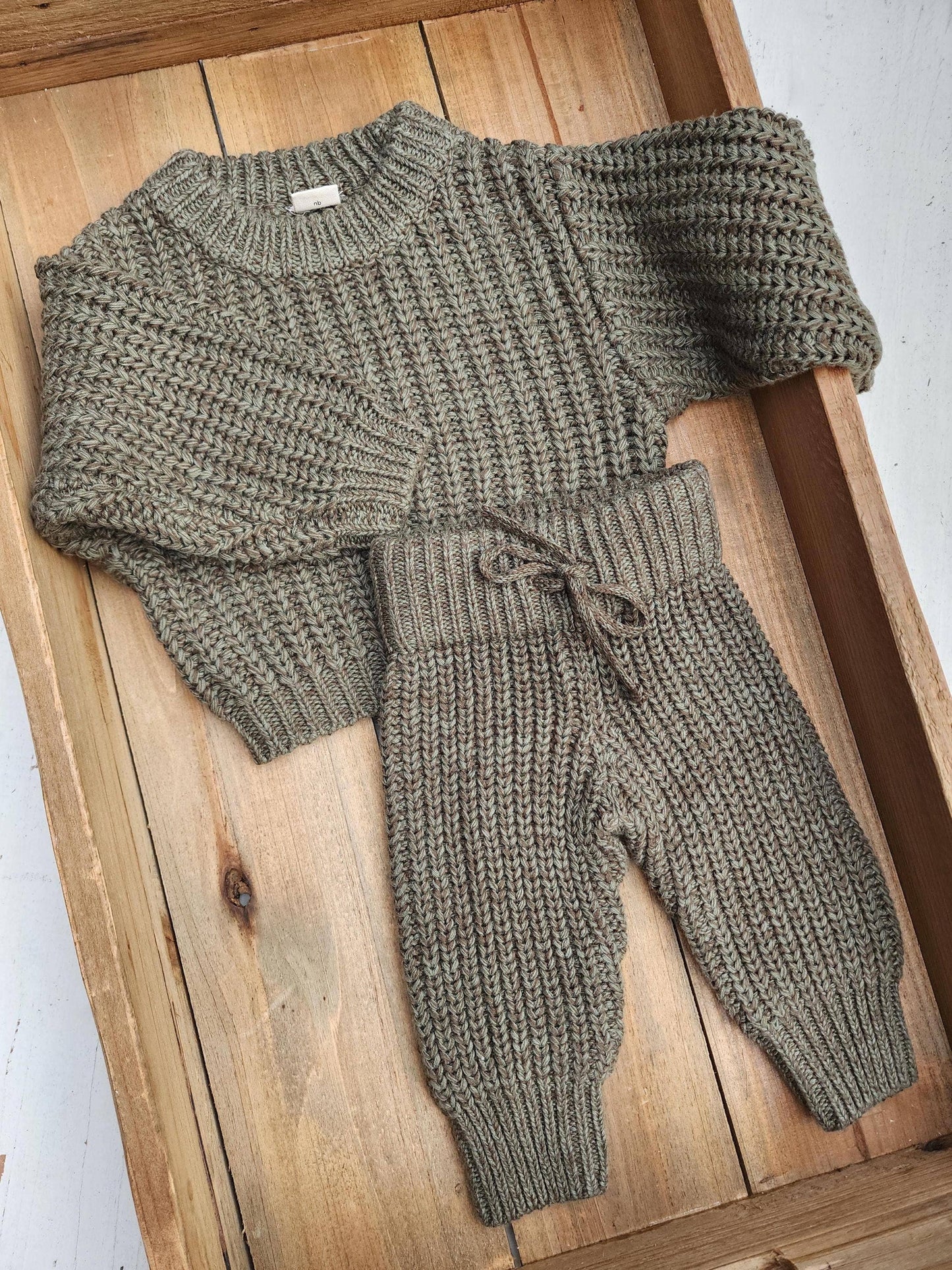 Baby Chunky Knit Braided Sweater