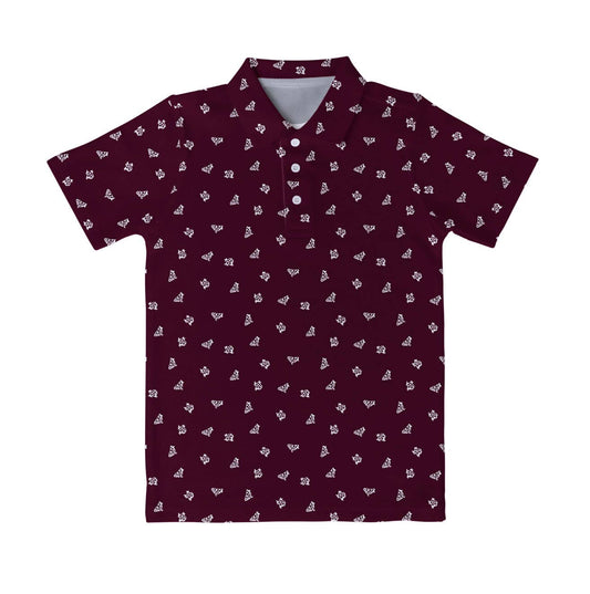 Texas A&M Aggies Repeat Logo Short Sleeve Polo Shirt