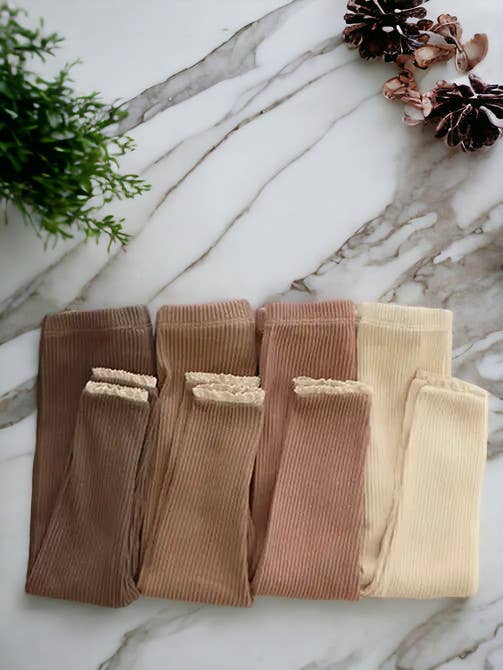 Annie & Charles® Organic Cotton Ruffle Leggings