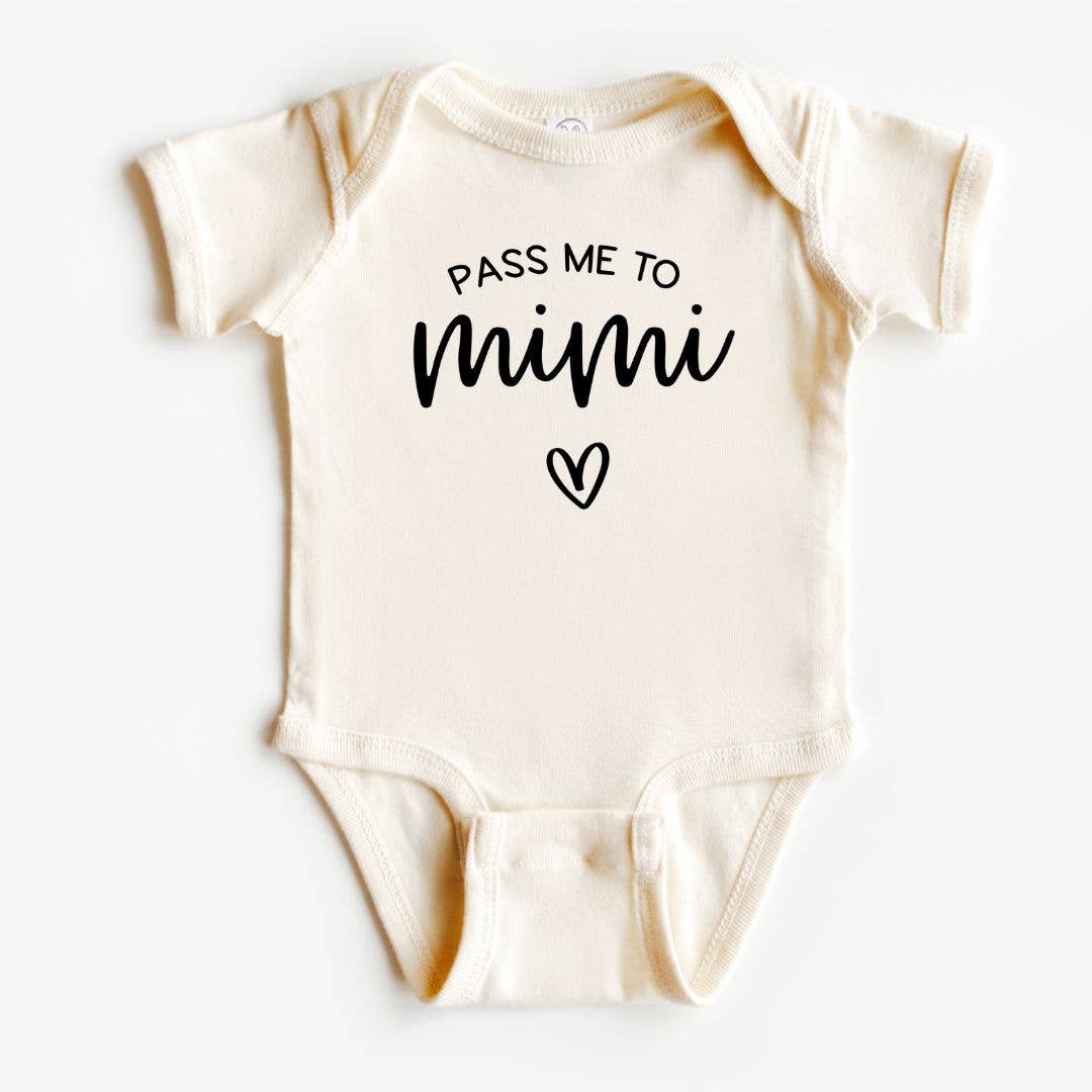 Pass Me to Mimi Baby Bodysuit | Mother's Day Gift | Baby