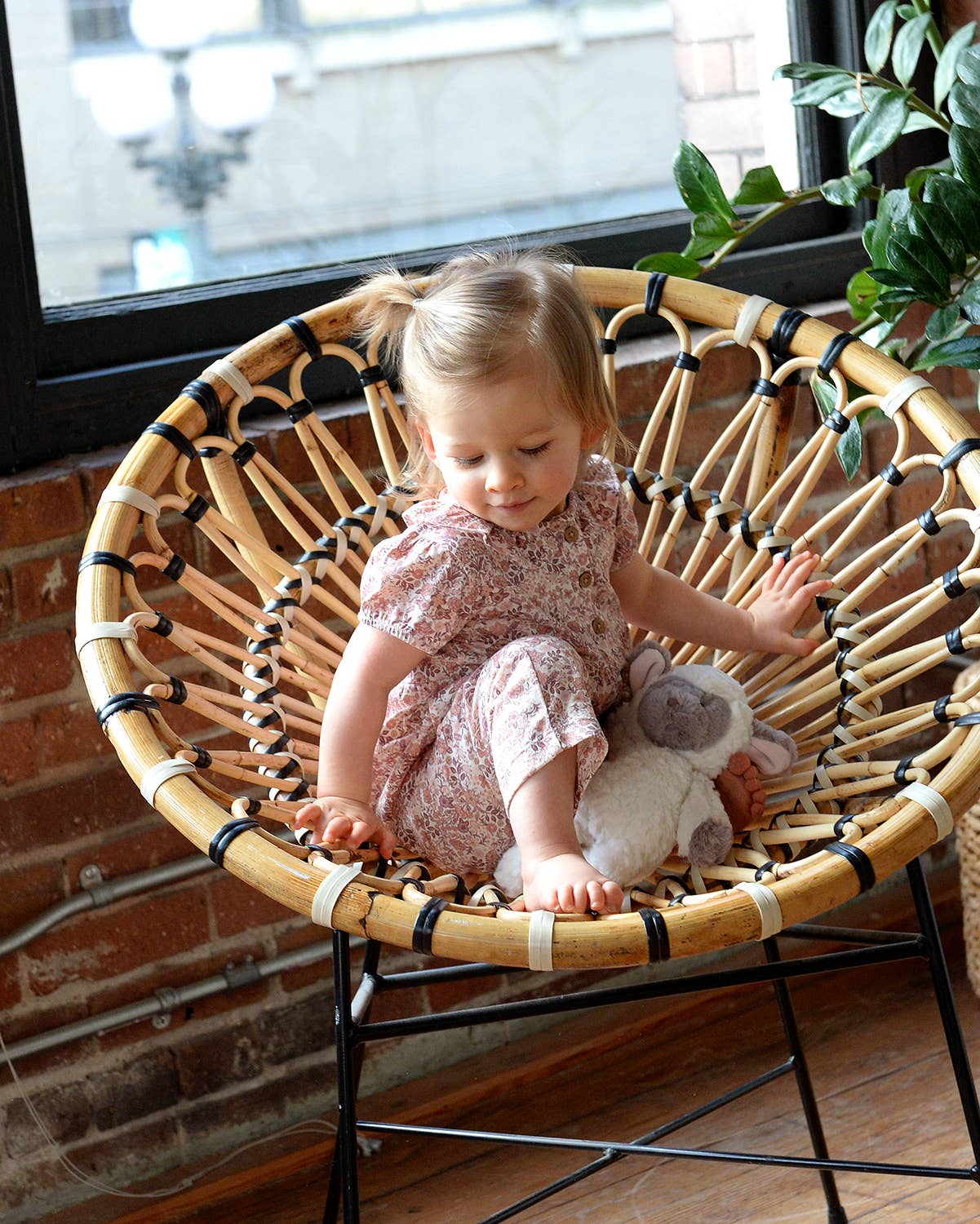 Frill Collar Romper - Spring Bouquet