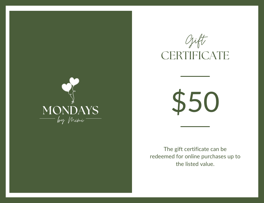 Mondays by Mimi Gift Card