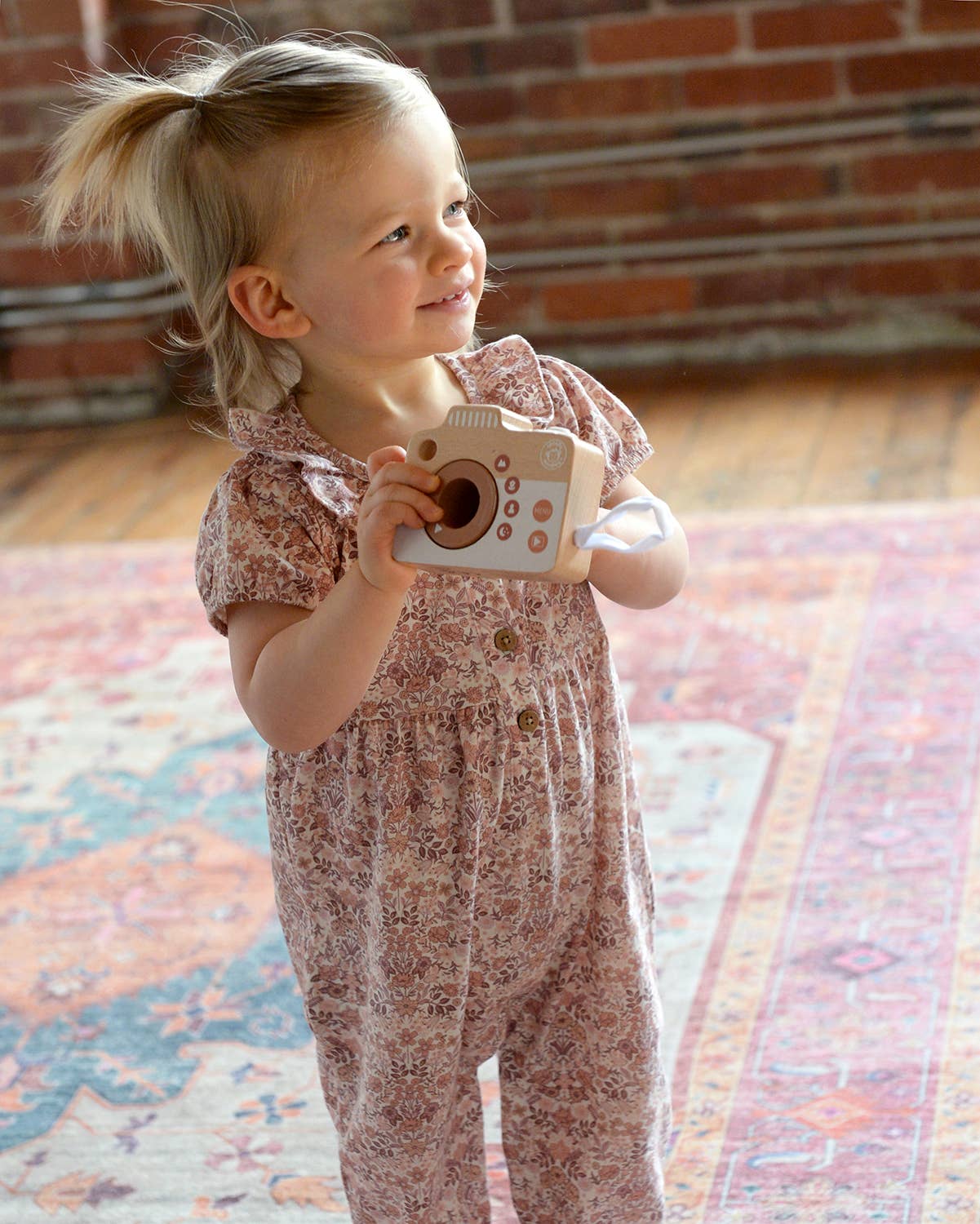 Frill Collar Romper - Spring Bouquet