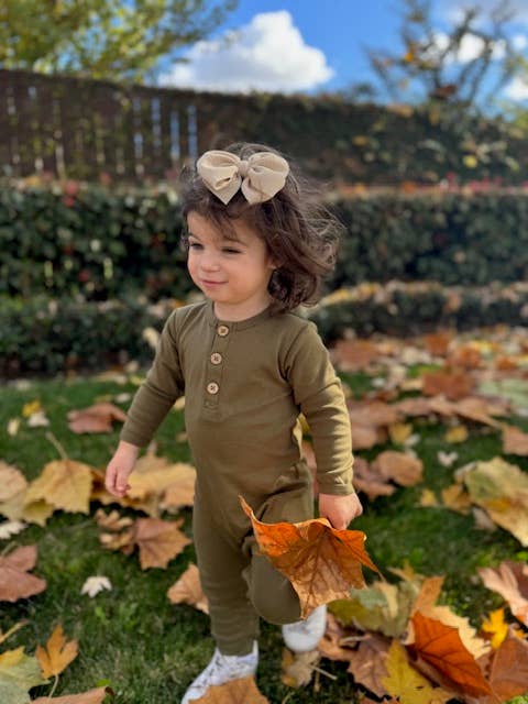 The River-Moss Green-long sleeve/full pant/ organic lounging