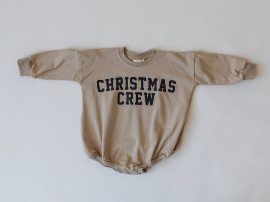 Christmas Crew Sweatshirt Romper Baby Bubble Baby Clothes