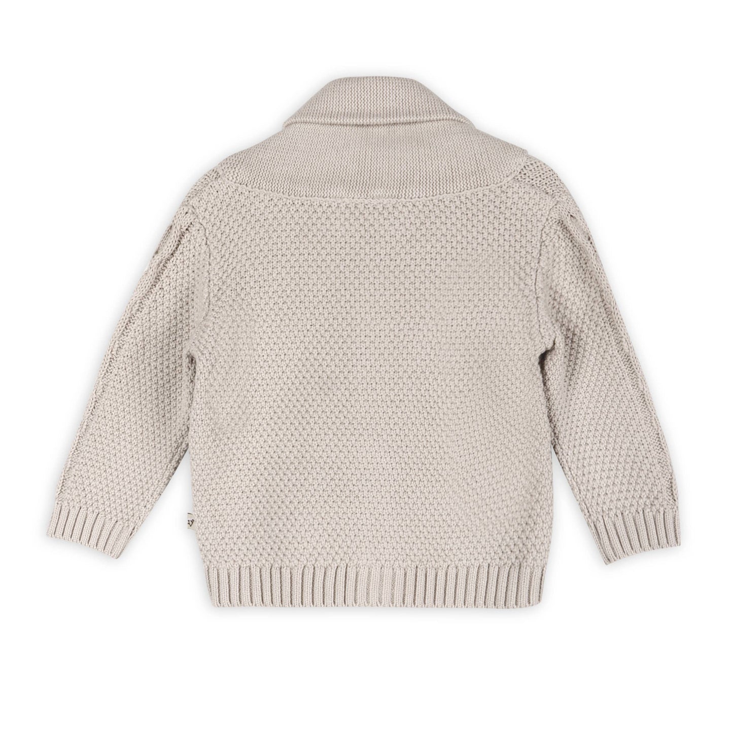 Shawl Collar Cable Knit Baby Cardigan Sweater (Organic)