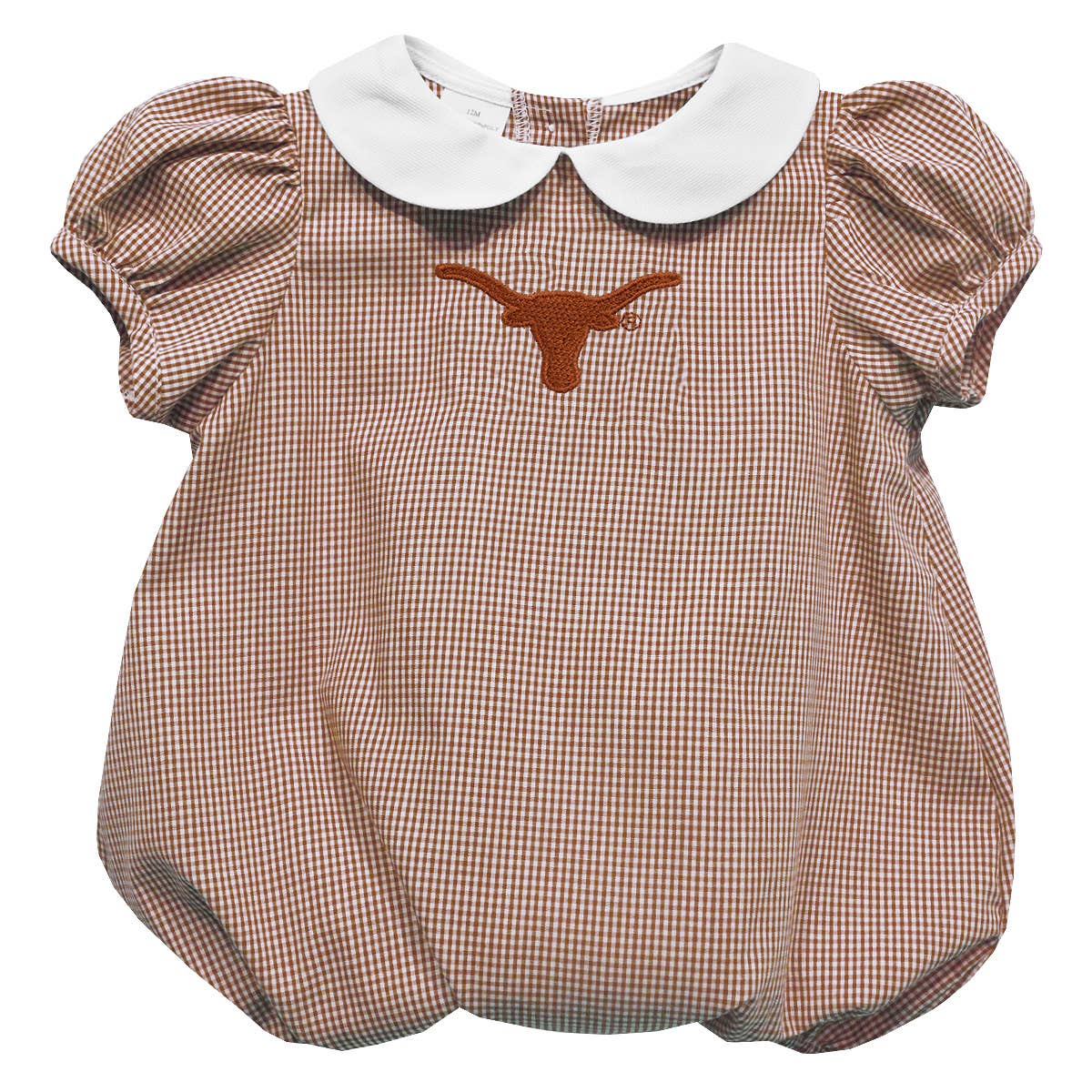 Texas Longhorns Embroidered Burnt Orange Girls Baby Bubble
