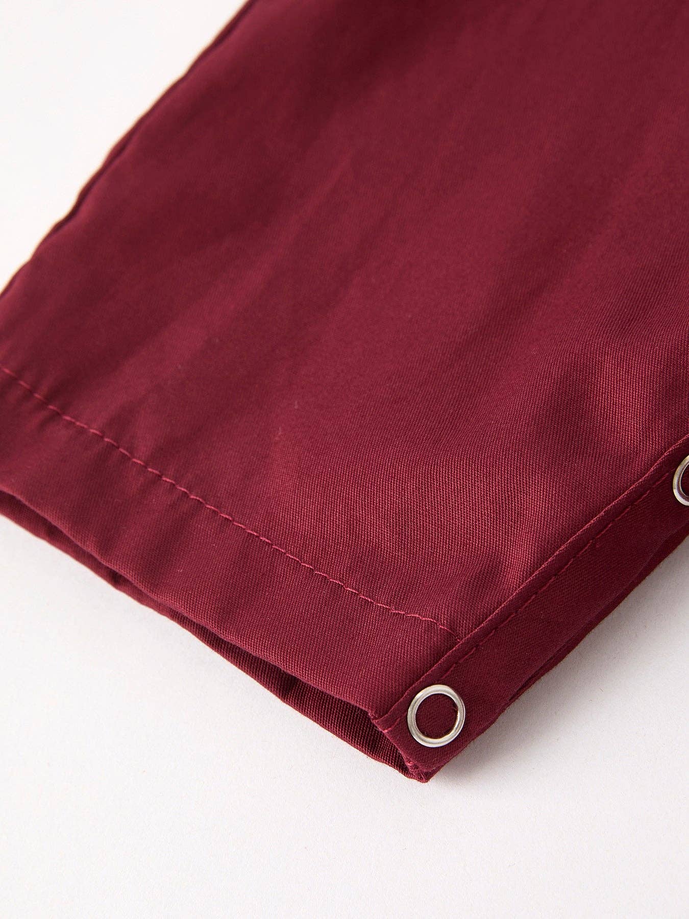 Dark Red Smocked Church Christ Bishop Christening Boys' Romper