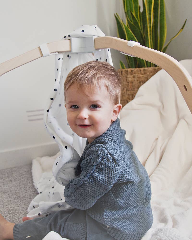 Shawl Collar Cable Knit Baby Cardigan Sweater (Organic)