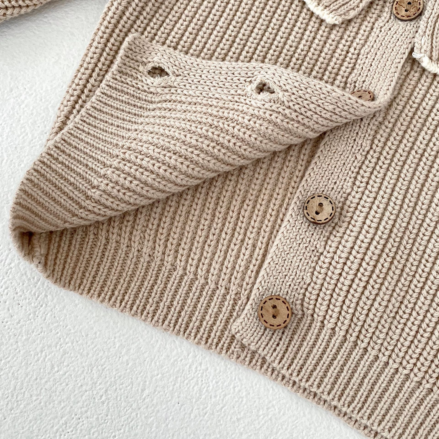 Annie & Charles® knit jacket with collar Amalia