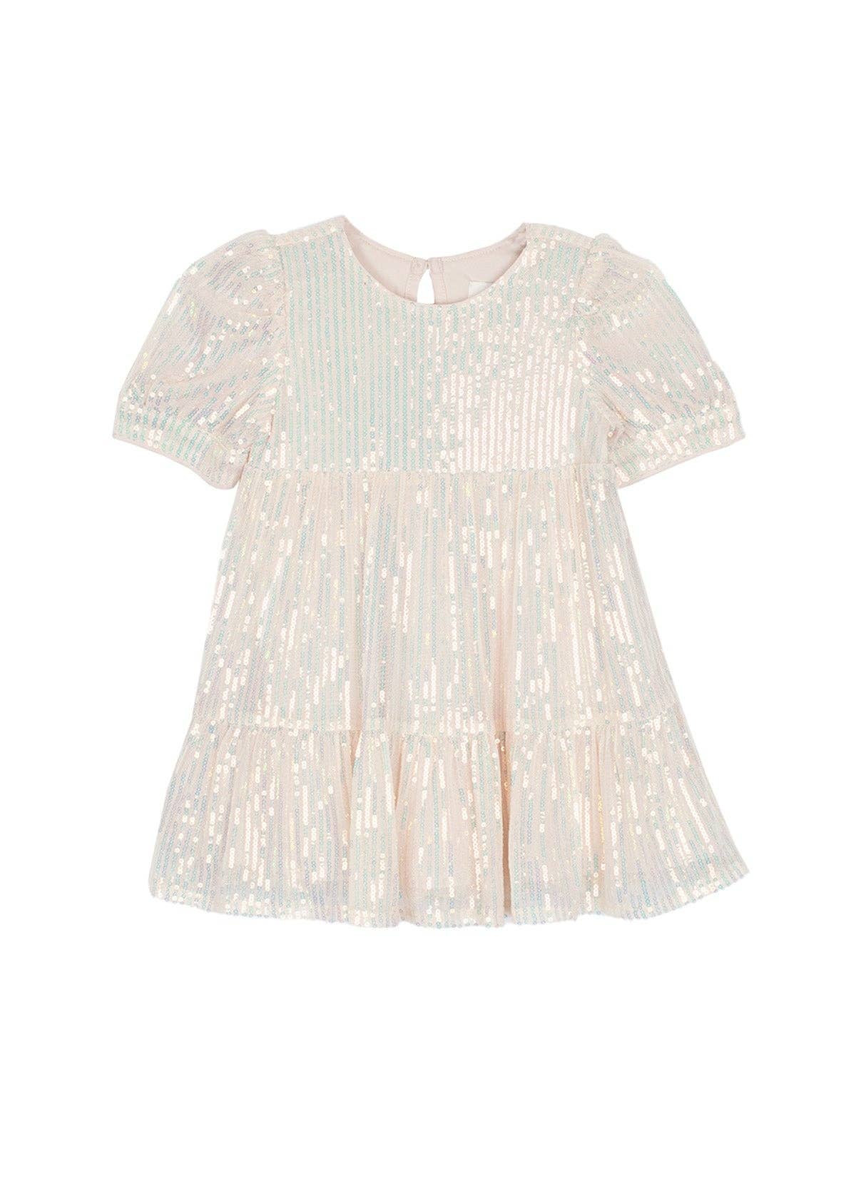 Taylor Sequined Little Big Girl Dress
