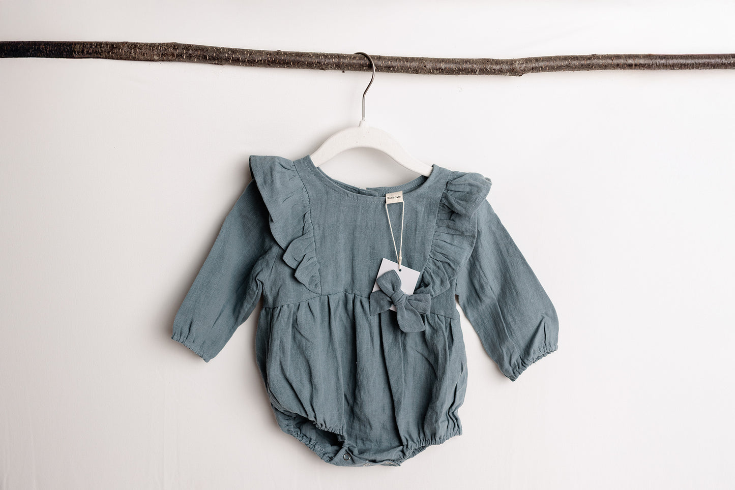 Gabriella Longsleeve Romper with Bow