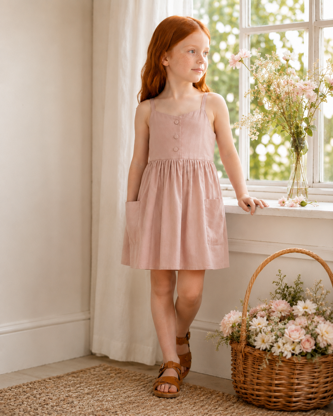 Annelise Dress | Antique Blush