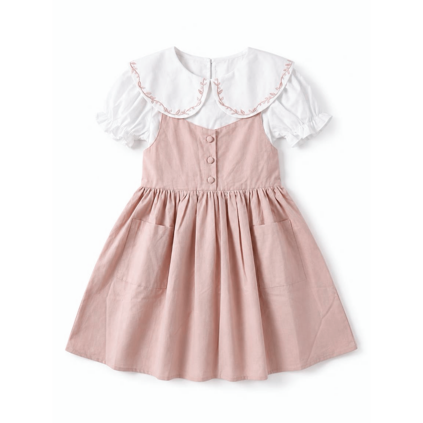 Emmeline Blouse – Blush Embroidery