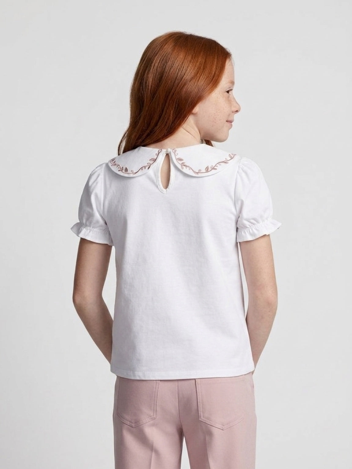 Emmeline Blouse – Blush Embroidery