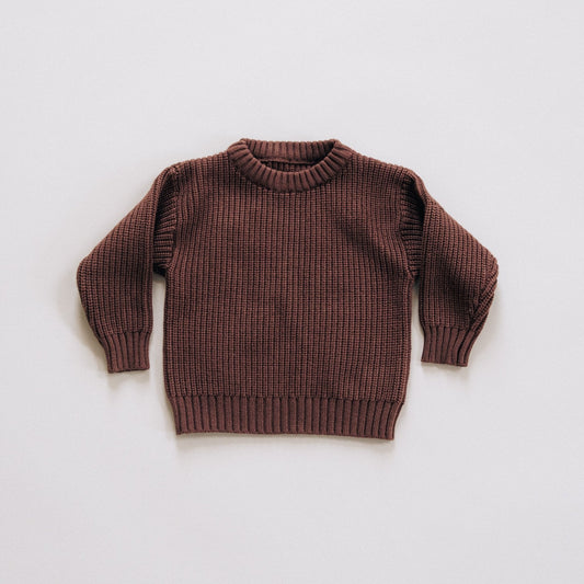 Chocolate Brown Knit Pullover Sweater - Baby & Kids