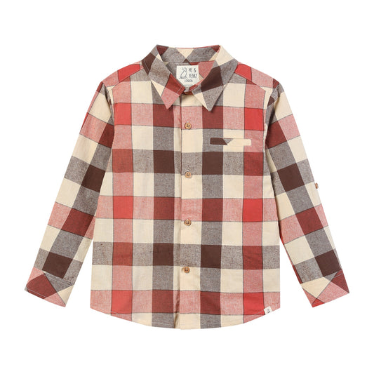 Mens Rust ATWOOD woven shirt
