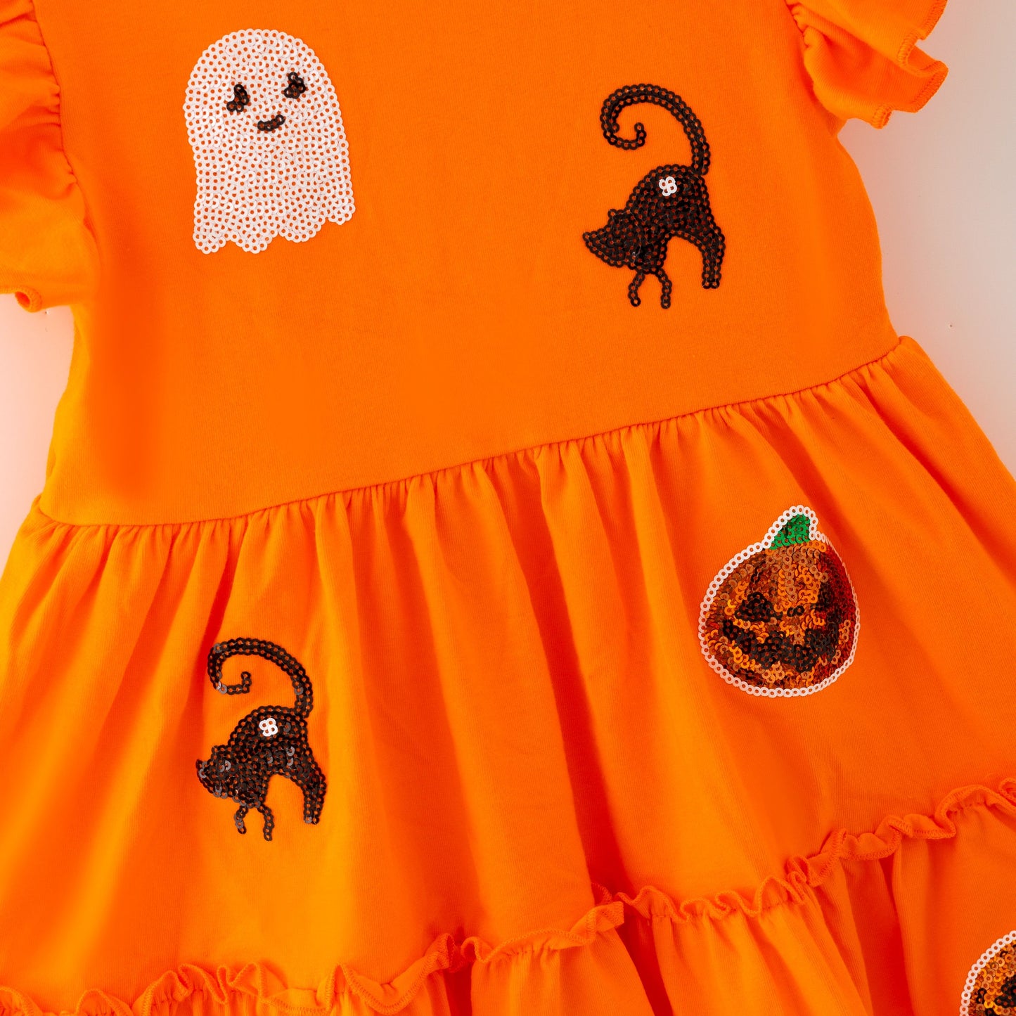 Halloween Sequin Girls Dress