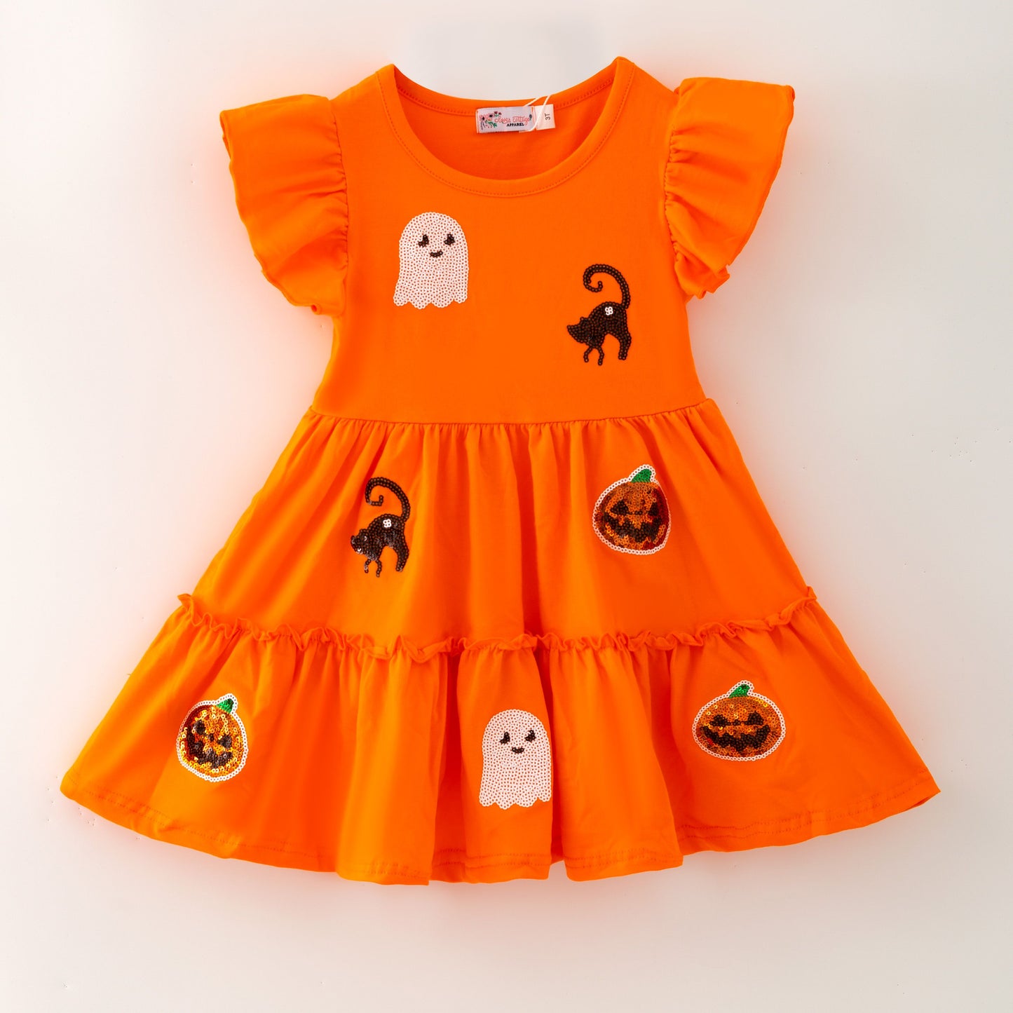 Halloween Sequin Girls Dress