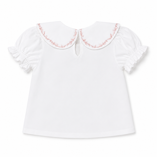 Emmeline Blouse – Blush Embroidery
