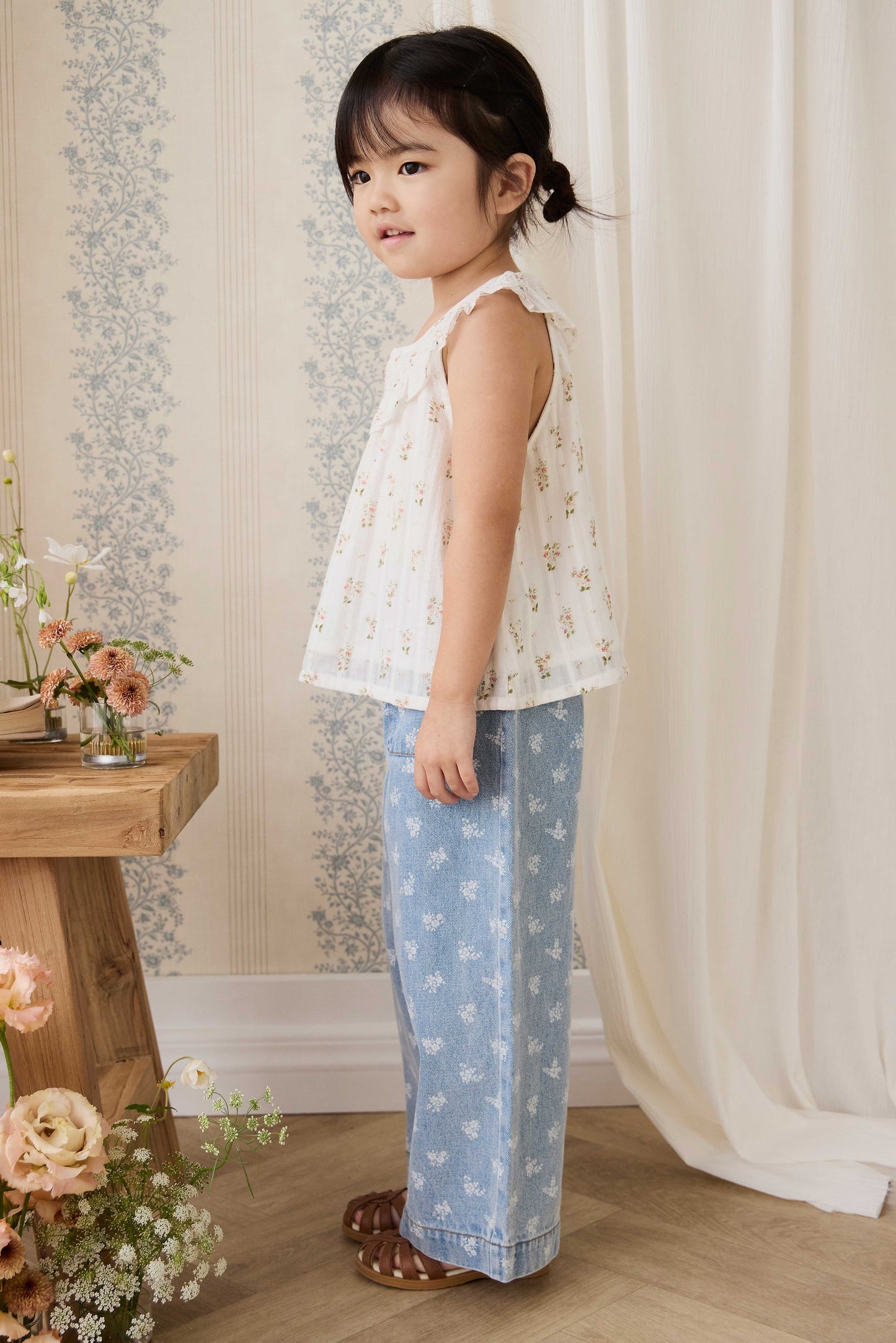 Organic Cotton Saylor Top - Josepha Egret by Jamie Kay