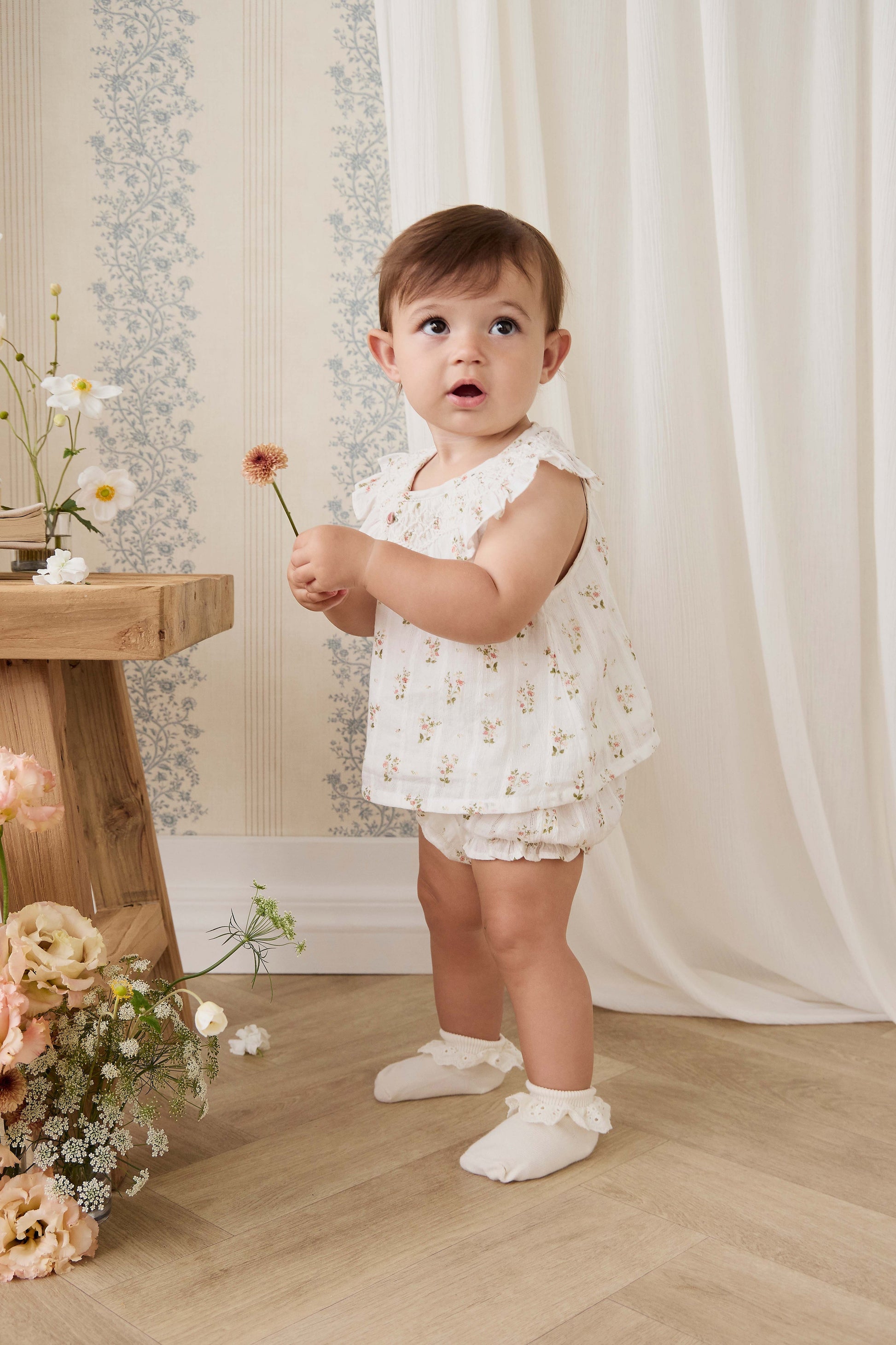 Organic Cotton Saylor Top - Josepha Egret by Jamie Kay