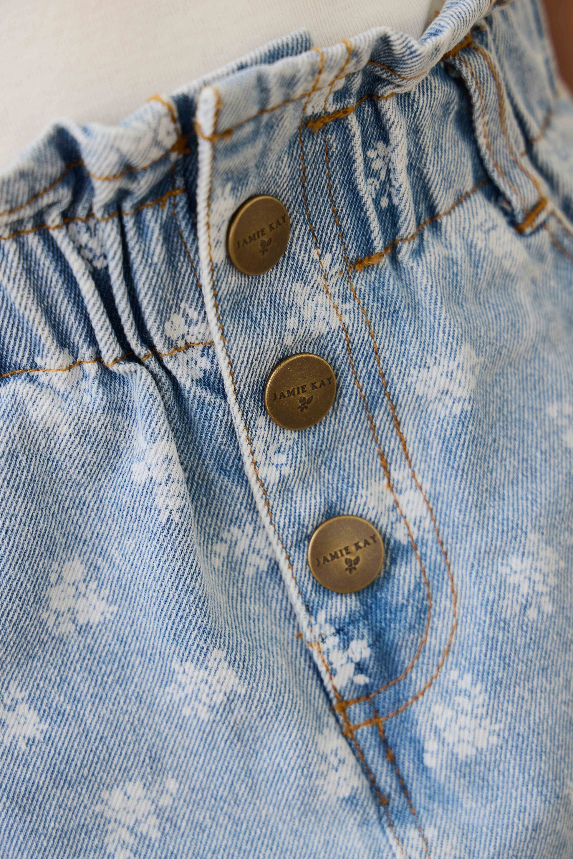 Brielle Skirt - Tully Floral Denim by Jamie Kay
