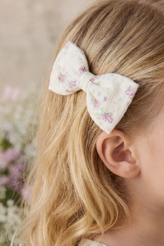 Organic Cotton Desiree Bow - Molly Lilac by Jamie Kay