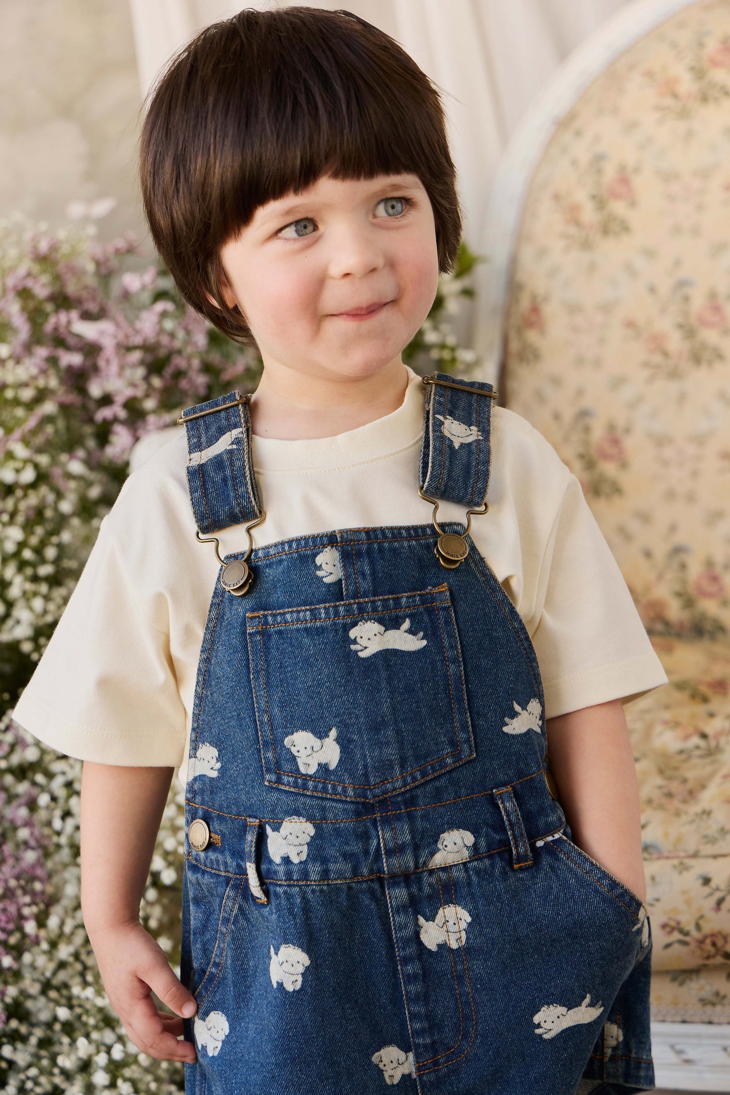 Fenix Short Overall - Finnegan Denim by Jamie Kay
