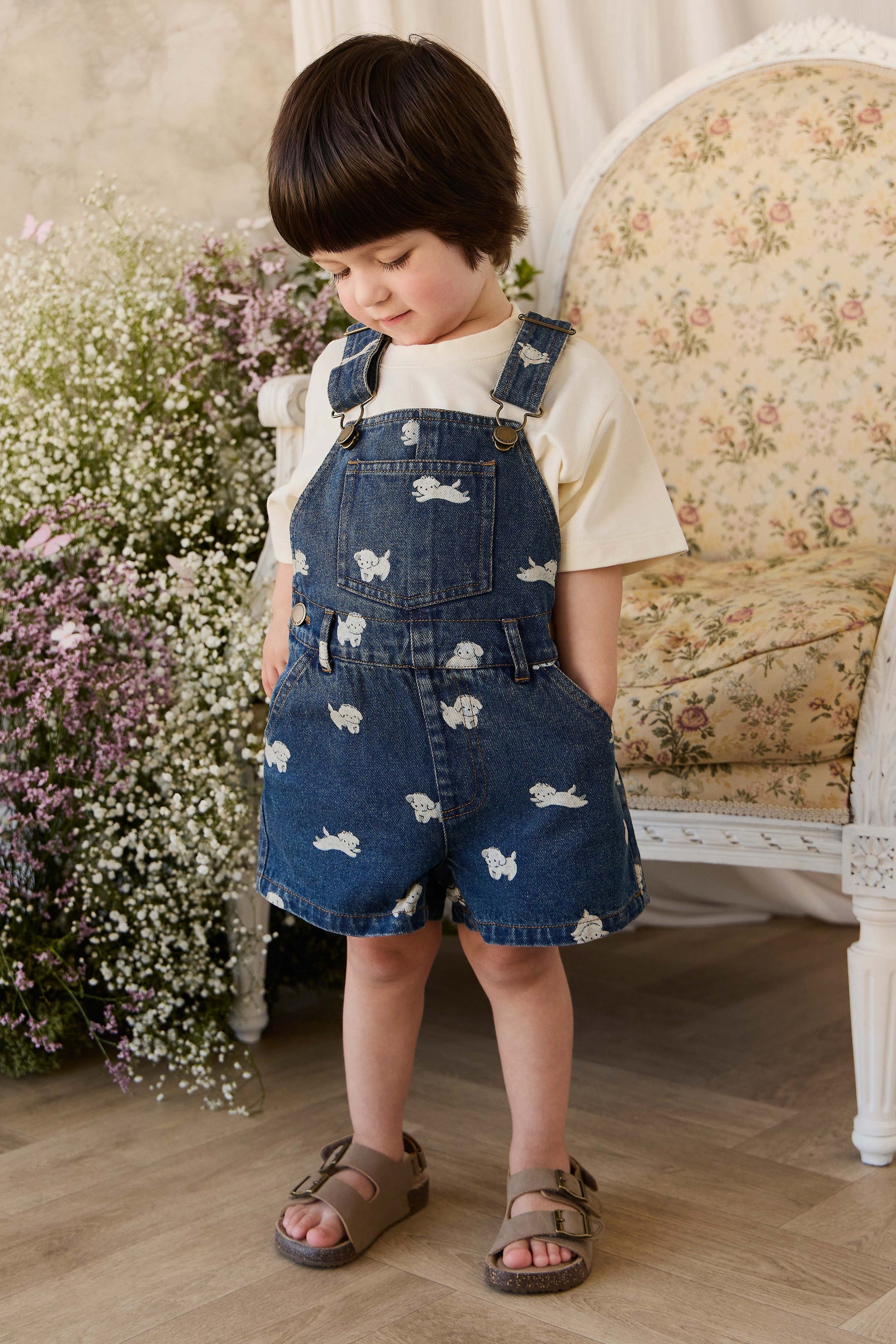 Fenix Short Overall - Finnegan Denim by Jamie Kay