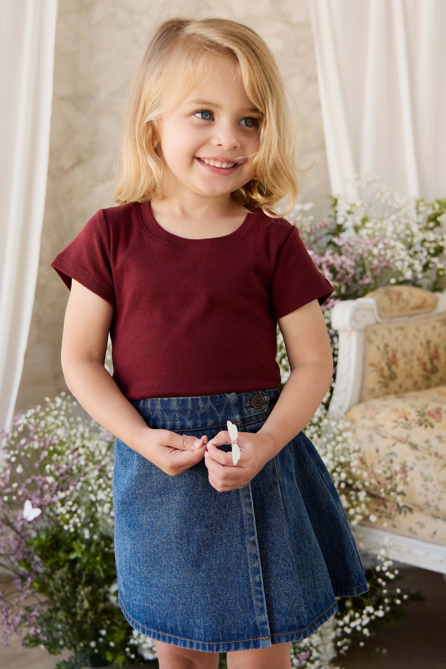 Beatrice Skirt - Classic Denim by Jamie Kay