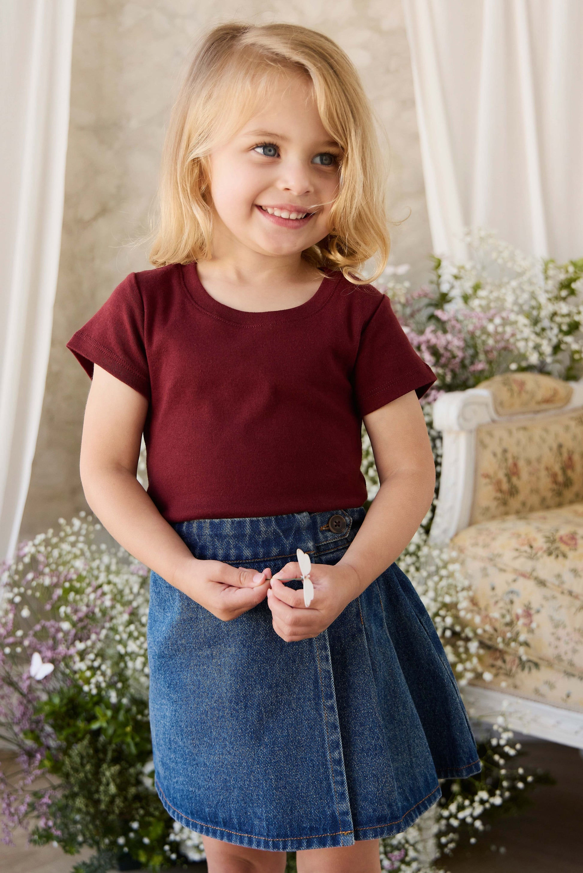 Beatrice Skirt - Classic Denim by Jamie Kay