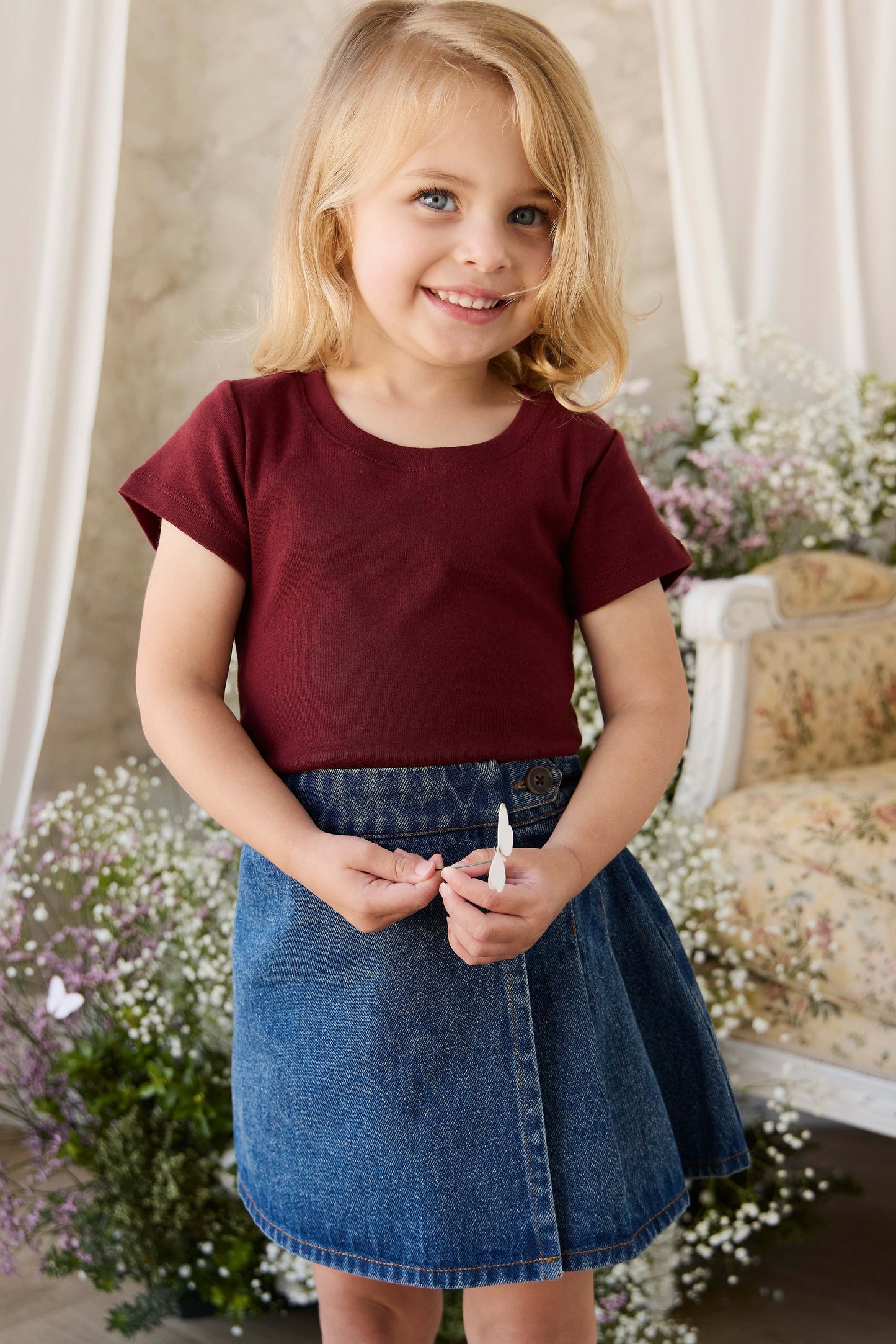 Beatrice Skirt - Classic Denim by Jamie Kay