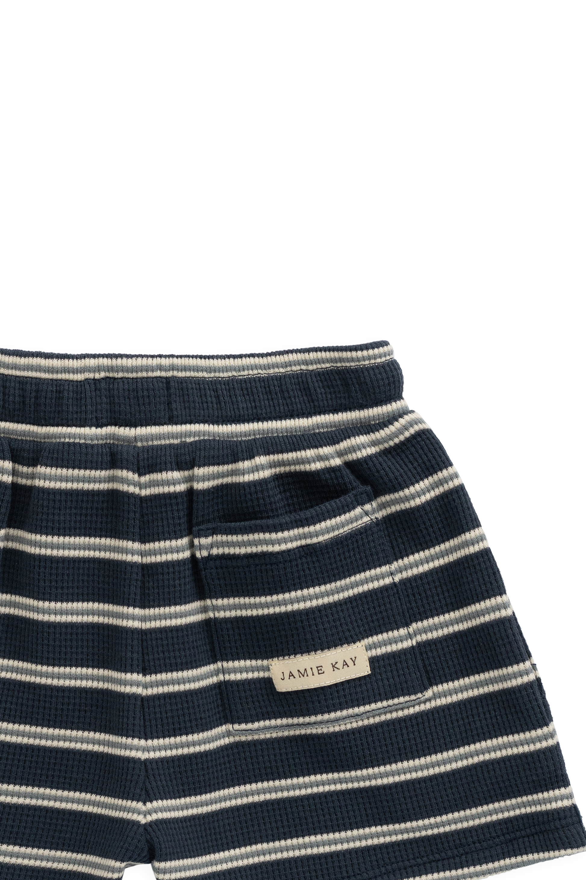 Organic Cotton Waffle Leith Short - Dreamer Stripe Captain by Jamie Kay