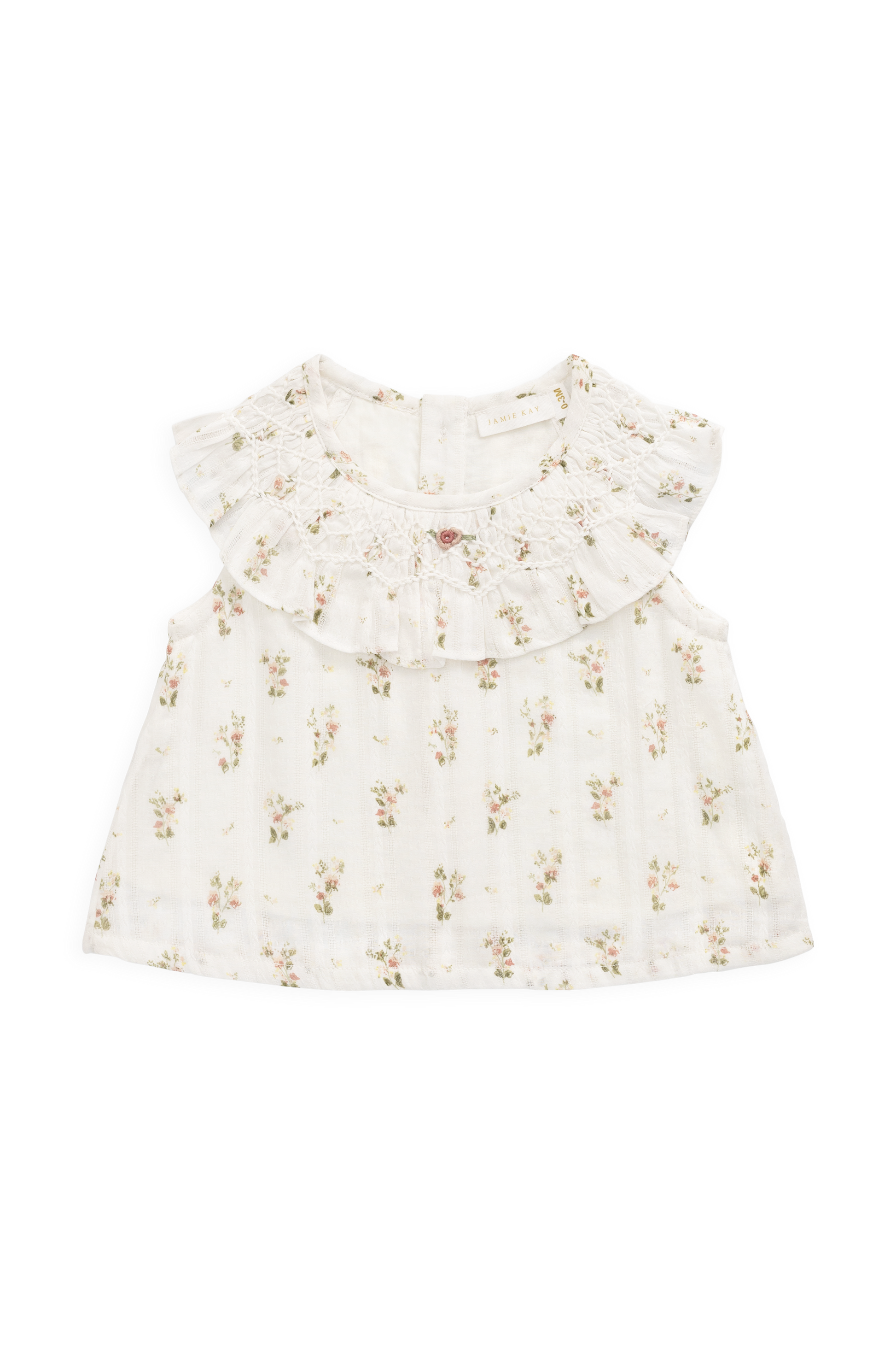 Organic Cotton Saylor Top - Josepha Egret by Jamie Kay